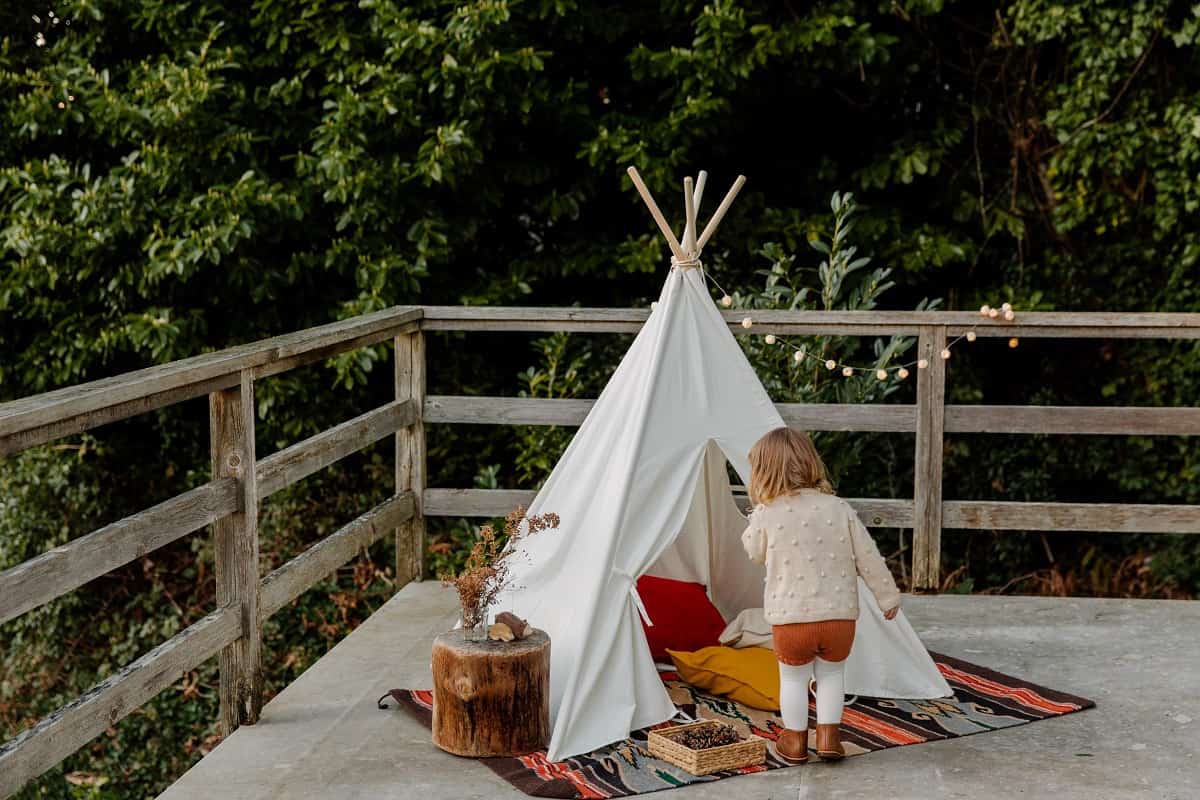 Tepee tent for toddler – perfect for summer!
