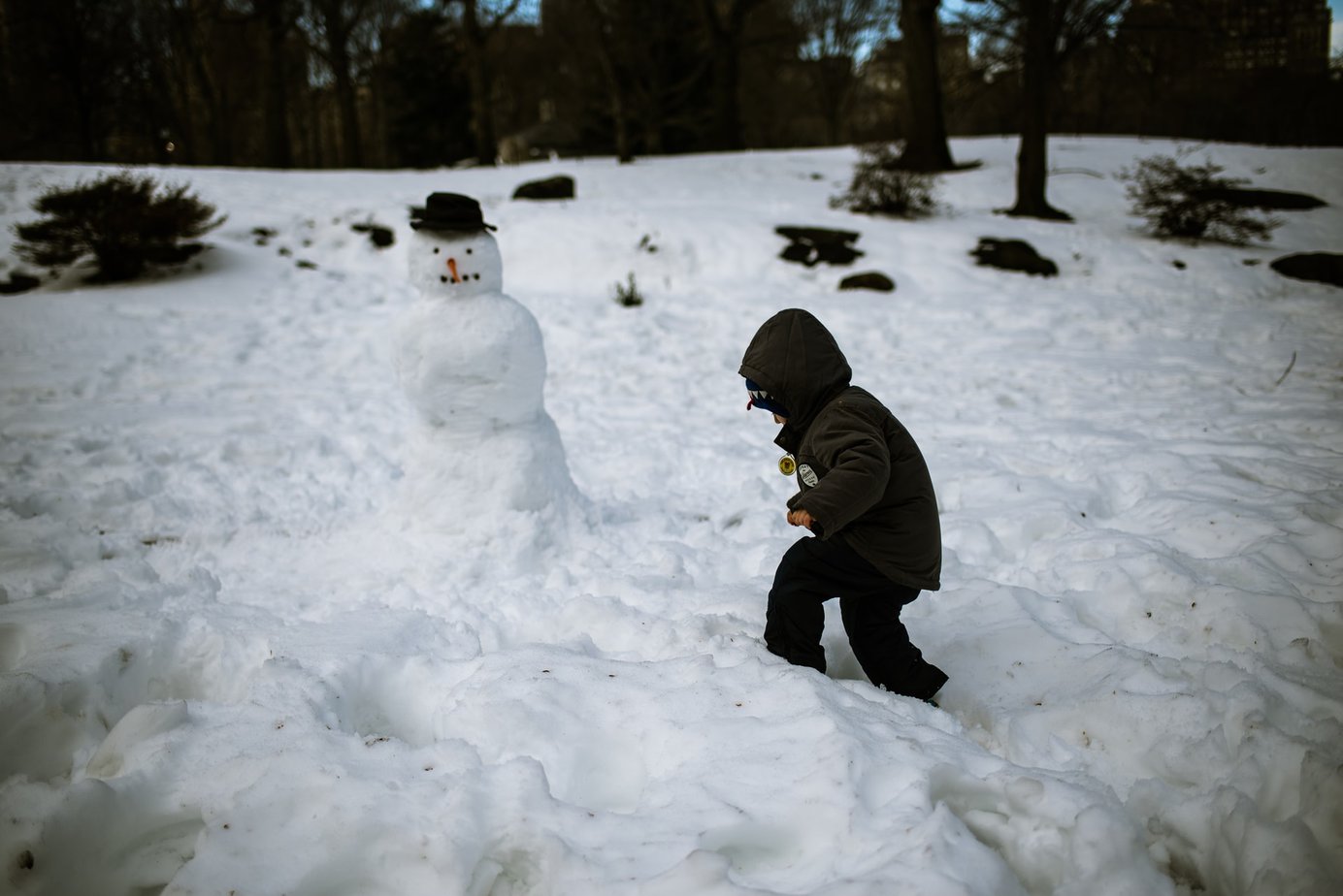 How do you encourage your child to spend time outside in the winter?